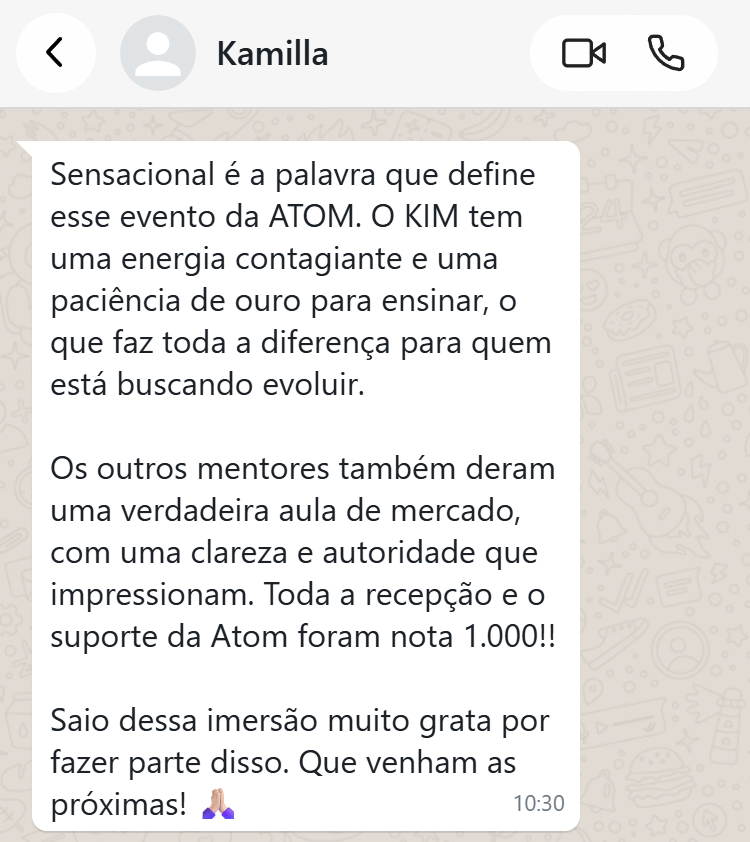Depoimento de aluno 4
