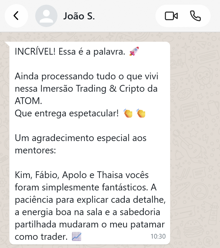 Depoimento de aluno 6